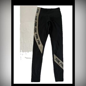 Women Victoria Secret Cozy Pink Yoga Leggings XS Black And Olive Green